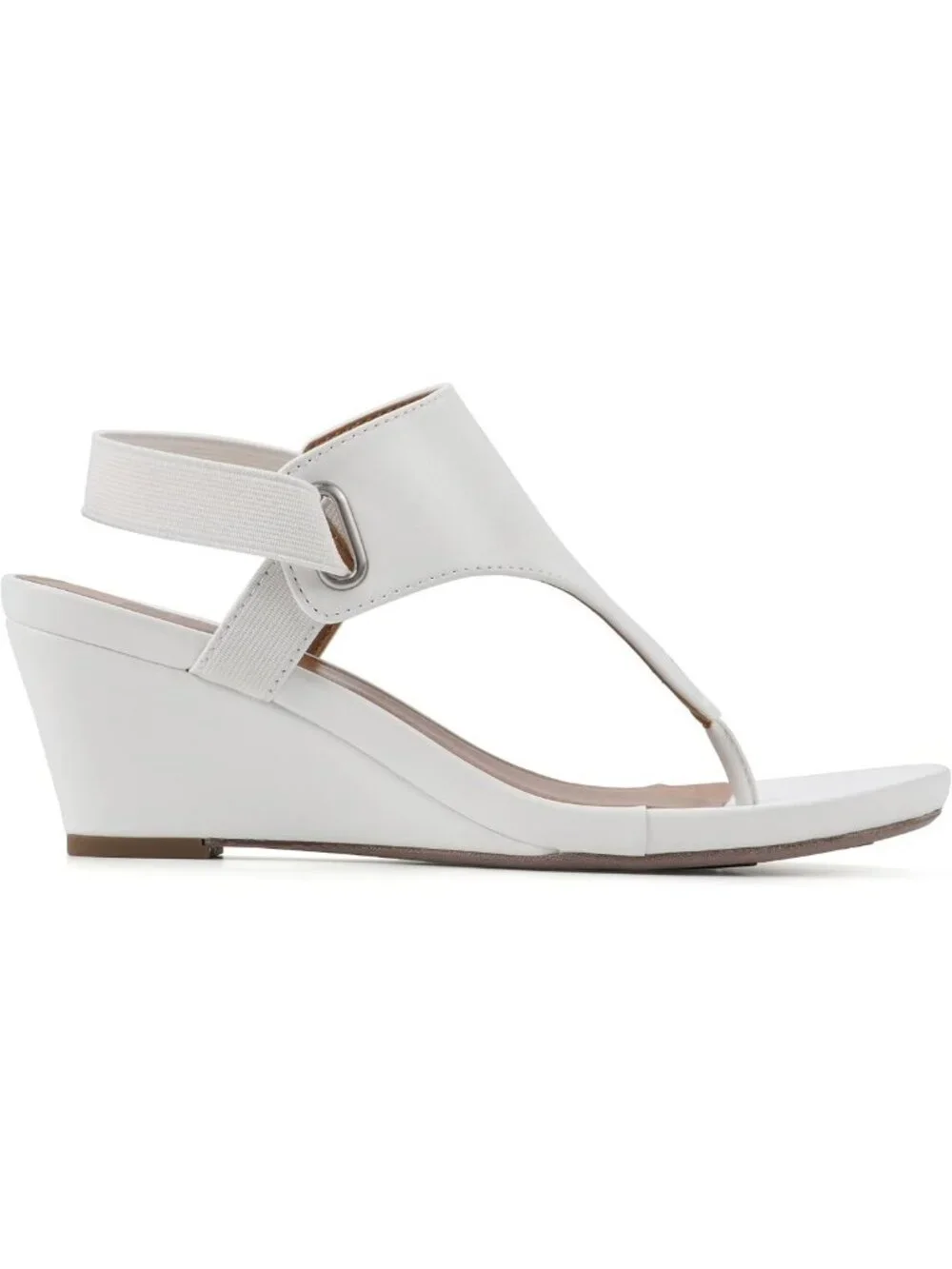 Stylish White Wedge Sandals for Women - Comfortable All-Day Wear, Summer